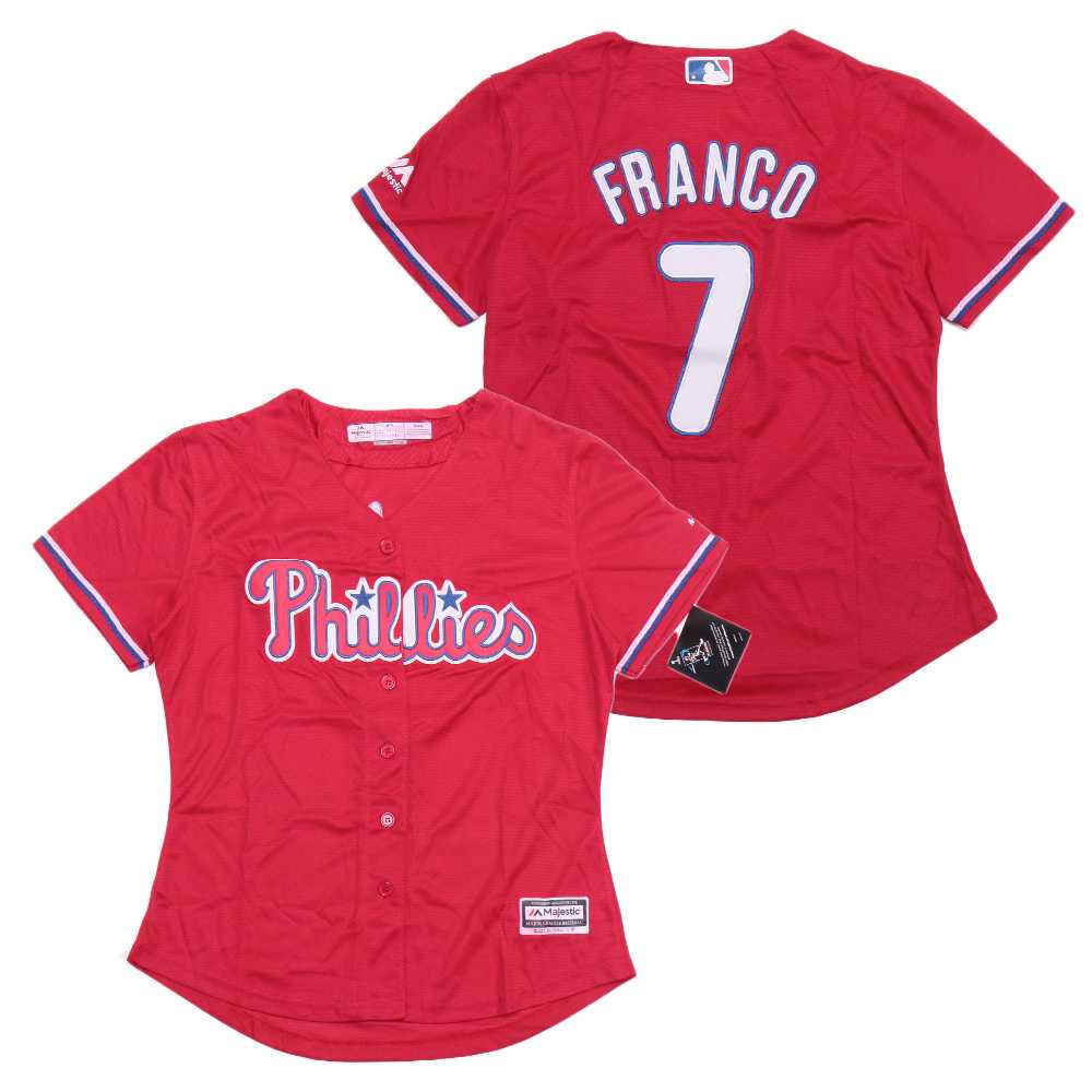 Women Phillies 7 Maikel Franco Red Cool Base Jersey,We sell and wholesale Women Phillies 7 Maikel Franco Red Cool Base Jersey on line form chian!
